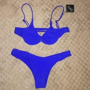 Electric blue Zaful bikini
